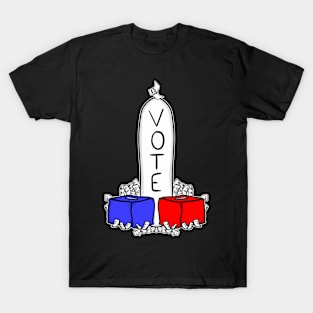 Vote Phallic Dick Joke Ballot Box T-Shirt